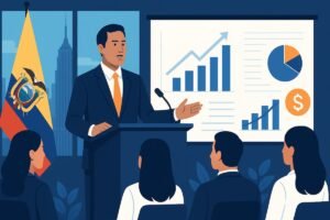 Ecuador presenta su plan económico en Nueva York