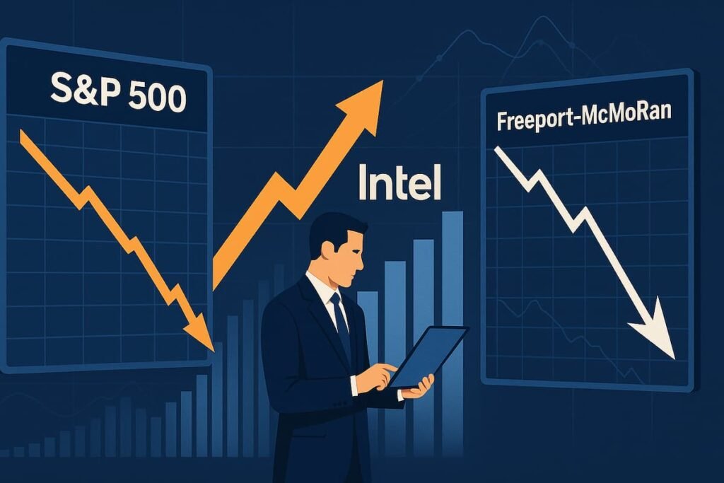 Intel brilla mientras Freeport McMoRan se hunde