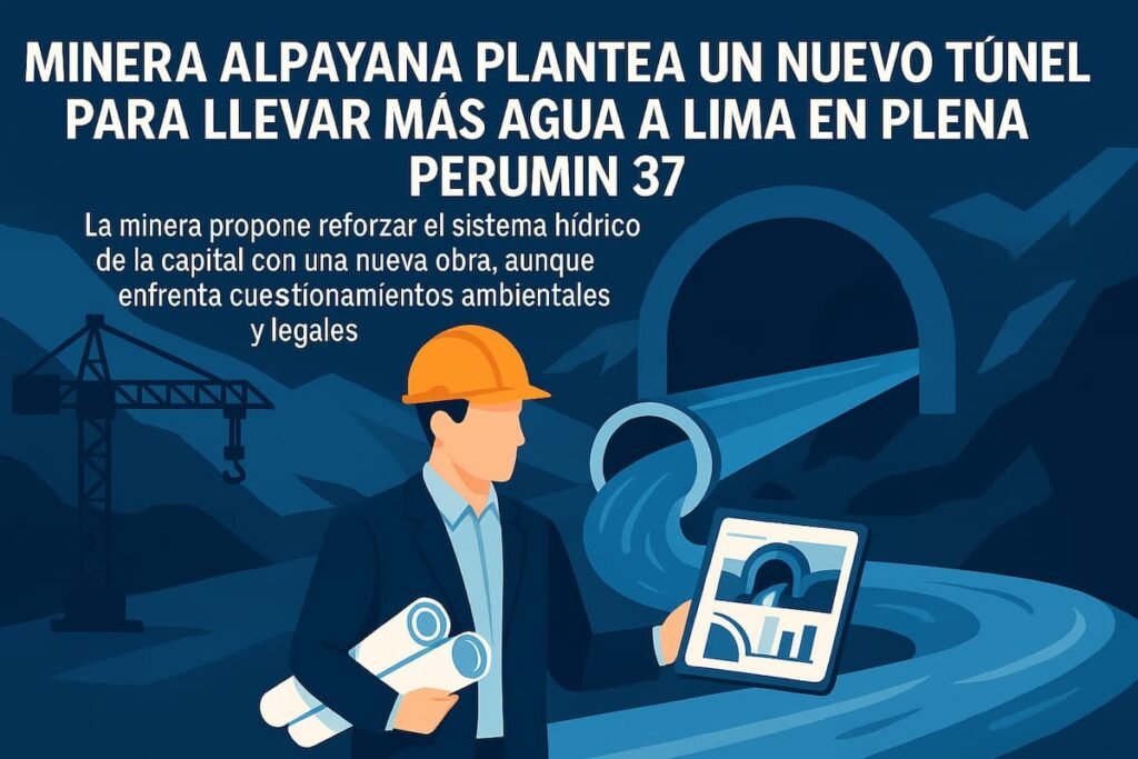 Minera Alpayana plantea un nuevo túnel