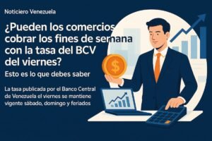 Pueden los comercios cobrar los fines de semana con la tasa del BCV del viernes