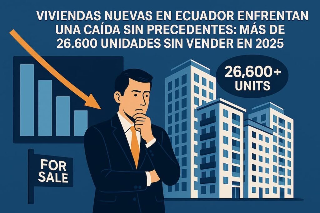 Viviendas nuevas en Ecuador enfrentan una caída sin precedentes
