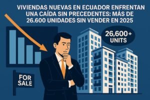 Viviendas nuevas en Ecuador enfrentan una caída sin precedentes