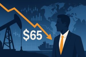 WTI se hunde por debajo de los 65