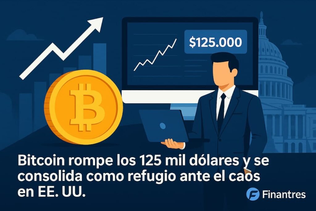 Bitcoin rompe los 125 mil dólares