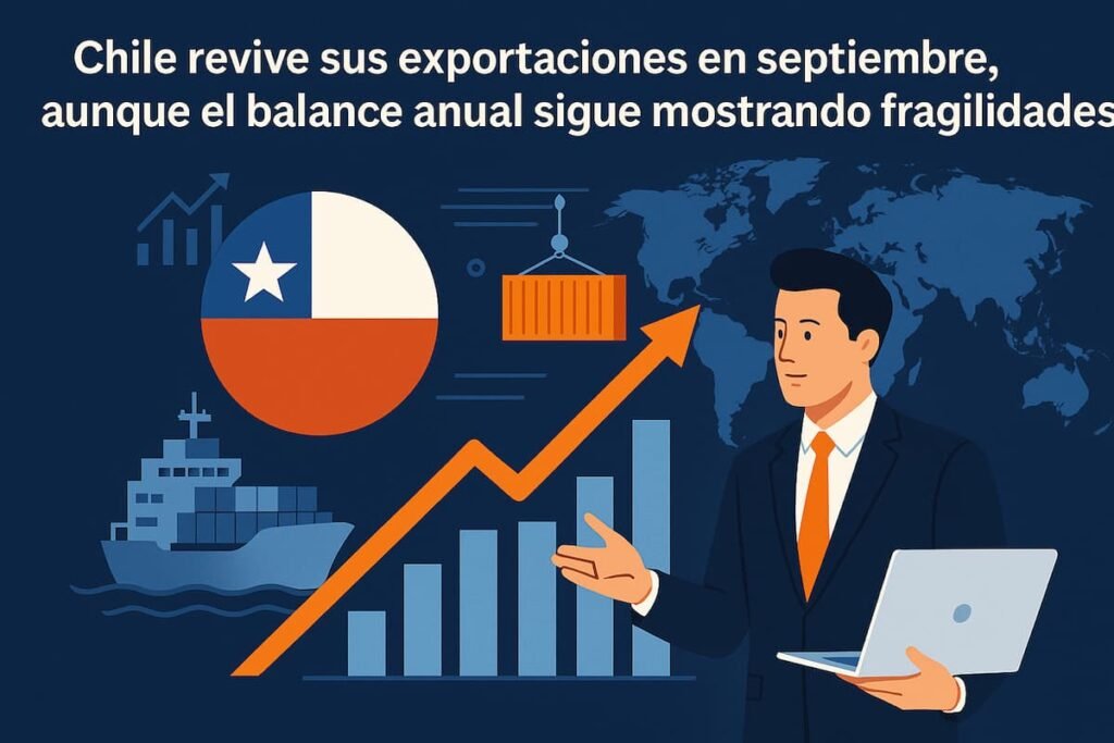 Chile revive sus exportaciones en septiembre