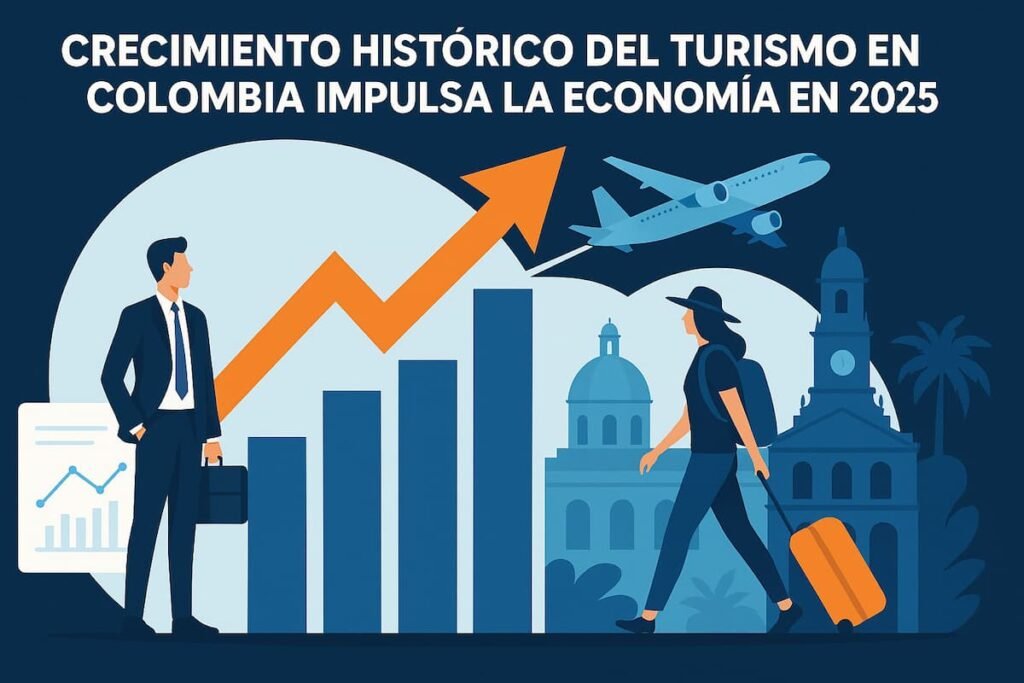 Crecimiento histórico del turismo en Colombia impulsa la economía en 2025
