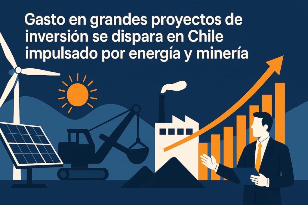 Gasto en grandes proyectos de inversión se dispara en Chile