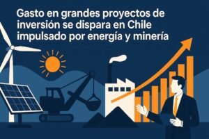 Gasto en grandes proyectos de inversión se dispara en Chile