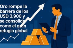 Oro rompe la barrera de los USD